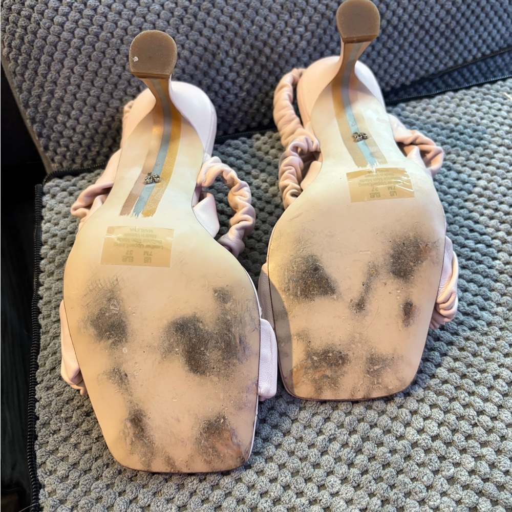 Sam Edelman Blush Ruffled Sandals - Picture 5 of 6